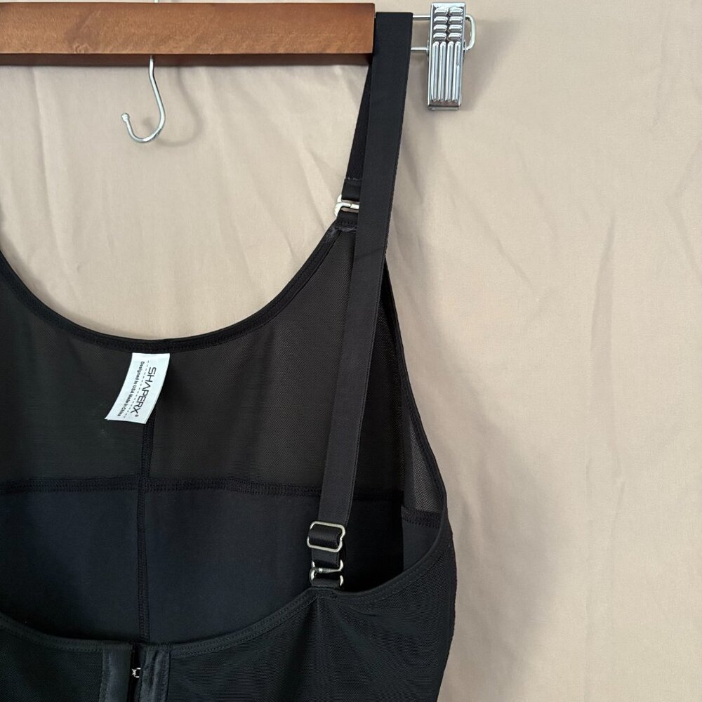 Shaperx Womens Black Open Bust Bodysuit/Fajas Tummy Control Size XL - Picture 7 of 12